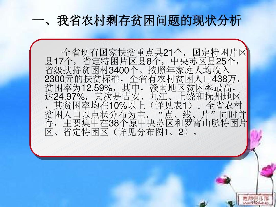 江西最新贫困状况及其应对策略